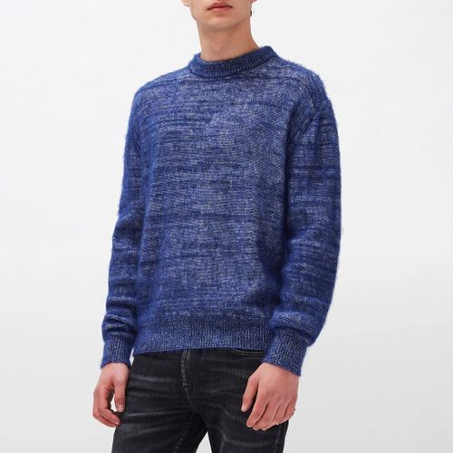 Dark Crew Neck Cashmere Blend Jumper - 7 For All Mankind - Modalova