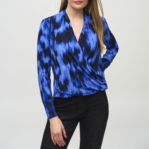 Sapphire Printed Wrap Blouse - Joseph Ribkoff - Modalova