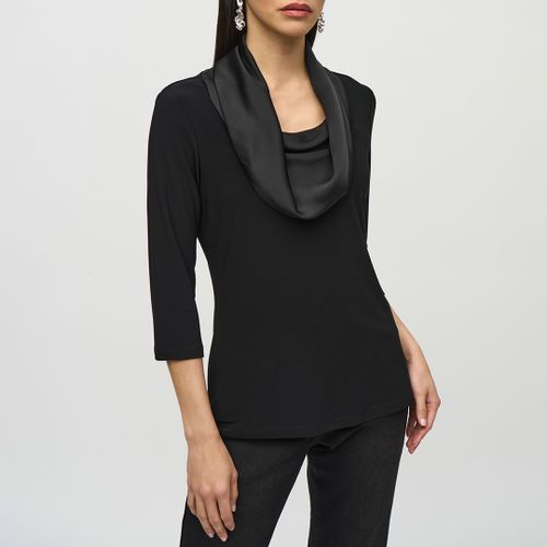 Black Cowl Neck Top - Joseph Ribkoff - Modalova