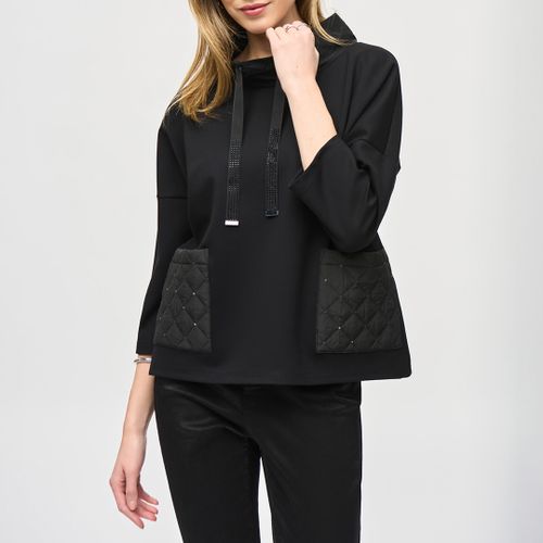 Black Textured Details Jacket - Joseph Ribkoff - Modalova