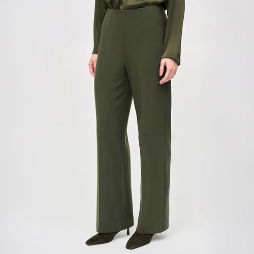 Khaki Tailored Wide Leg Trousers - Joseph Ribkoff - Modalova