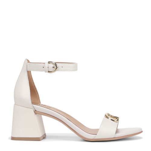 White Leather Vera Heeled Sandals - Naturalizer - Modalova