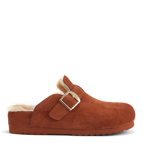 Tan Bergen Clog Slippers - Australia Luxe Collective - Modalova