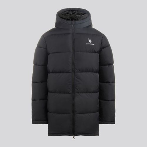 Black Longline Puffa Jacket - U.S. Polo Assn. - Modalova