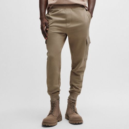 Beige Cotton Cargo Joggers - Hugo Boss - Modalova