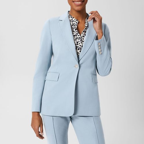 Pale Blue Cassia Wool Blend Blazer - Hobbs London - Modalova