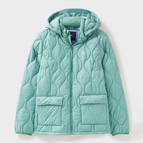 Mint Quilted Hooded Jacket - Crew Clothing - Modalova