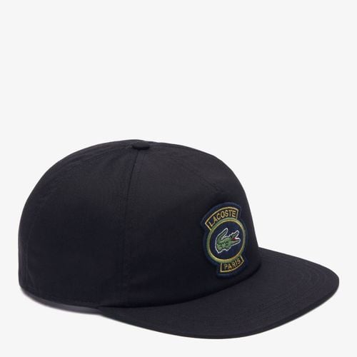 Black Patch Logo Embroidered Cap - Lacoste - Modalova