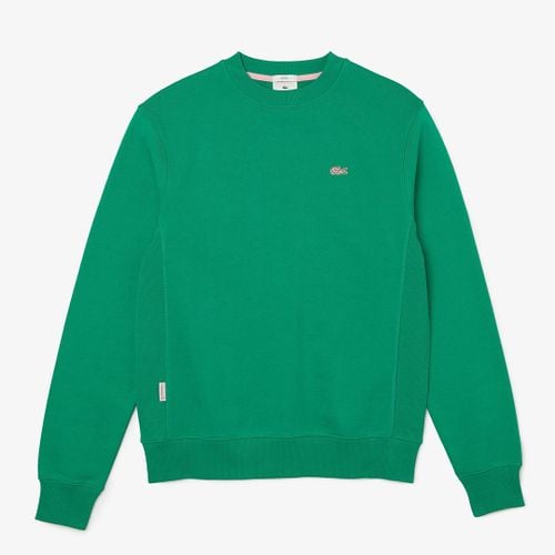 Green Crew Neck Cotton Sweatshirt - Lacoste - Modalova