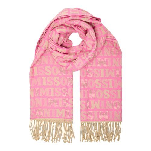 Pink Logo Print Scarf - Missoni - Modalova