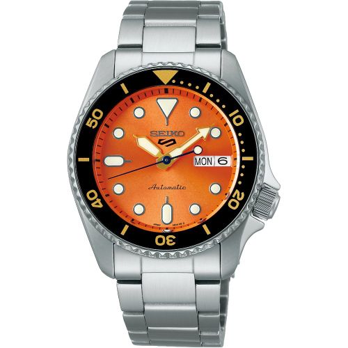 Sports SRPK35K1 SKX Midi Reissue Orange Dial Automatic Men's Watch - Seiko - Modalova