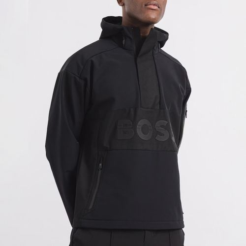 Black Stel Hooded Waterproof Jacket - BOSS - Modalova