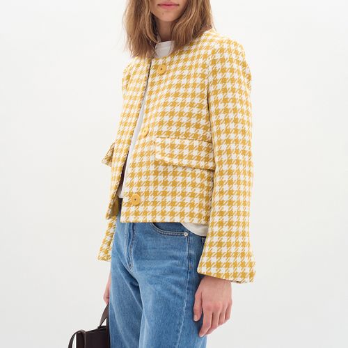 Yellow Theia Houndstooth Jacket - Inwear - Modalova