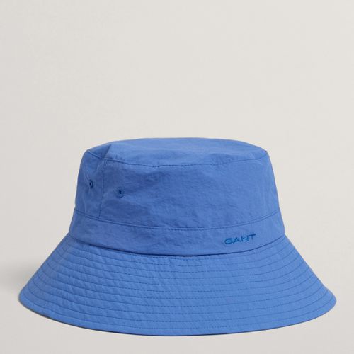 Blue Logo Detail Bucket Hat - Gant - Modalova