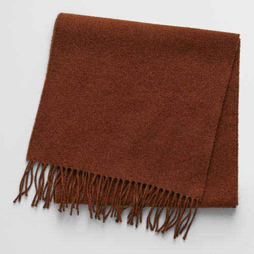 Brown Unisex Wool Scarf - Gant - Modalova