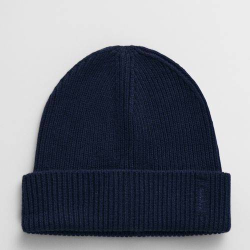 Blue Wool Ribbed Beanie - Gant - Modalova