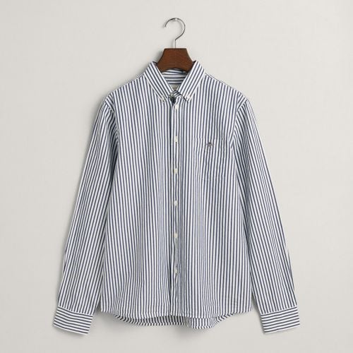 Teen Striped Shield Poplin Shirt - Gant - Modalova