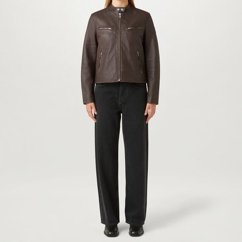 Brown Pine Leather Jacket - Belstaff - Modalova