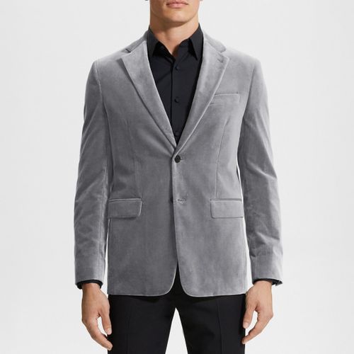 Grey Chambers Single Breasted Cotton Blend Blazer - Theory - Modalova