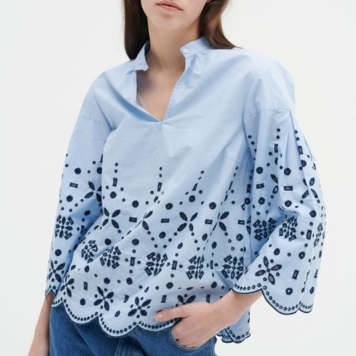 Blue Dorika Cotton Blouse - Inwear - Modalova