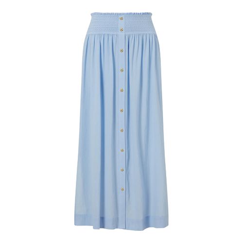 Blue Smocked Skirt - Heidi Klein - Modalova