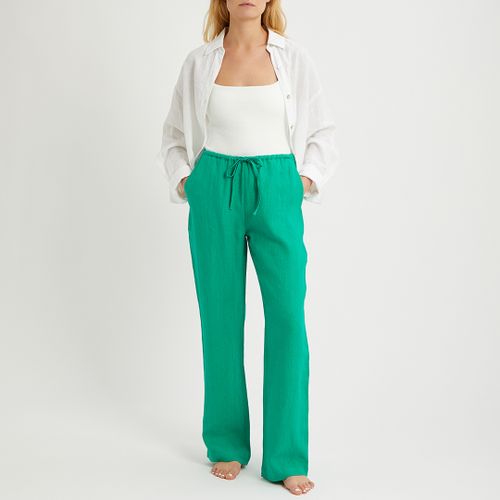 Emerald Linen Pull On Trouser - Size M - N°· Eleven - Modalova