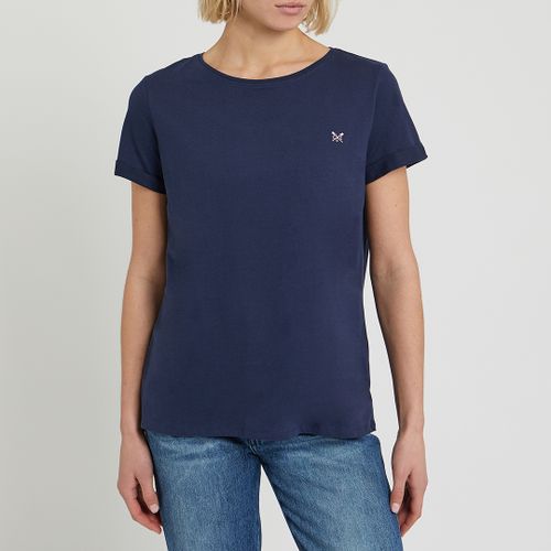 Navy Round Neck T-Shirt - Crew Clothing - Modalova