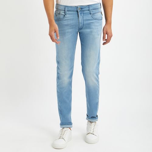 Blue Wash Anbass Slim Stretch Jeans - Replay - Modalova