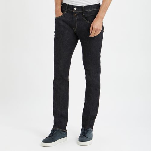 Jean Slim Hyperflex Bleu Foncé Anbass - Replay - Modalova