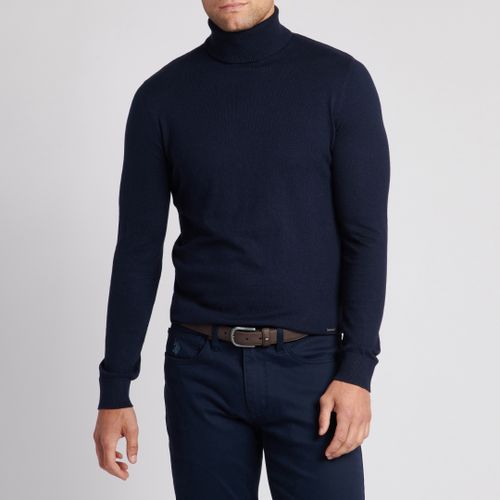 Navy Roll Neck Cotton Jumper - U.S. Polo Assn. - Modalova