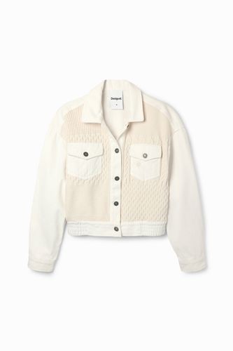 Patchwork tricot trucker jacket - - XL - Desigual - Modalova