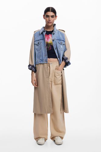 Gabardina híbrida denim - L - Desigual - Modalova