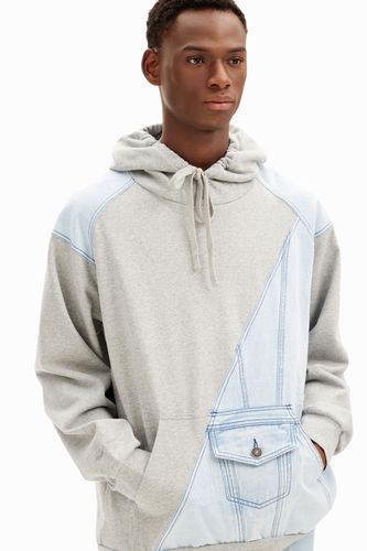 Denim hybrid sweatshirt - BLACK - L - Desigual - Modalova