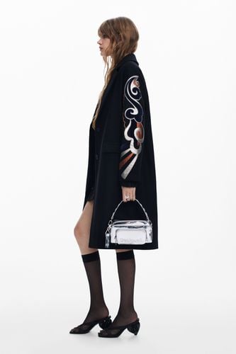 Coat with printed sleeves - M - Desigual - Modalova