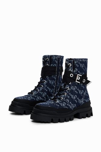 Bota denim trucker - BLUE - 36 - Desigual - Modalova