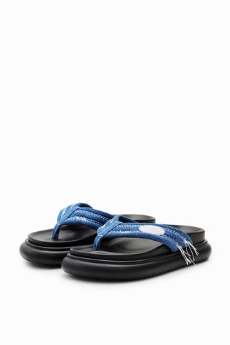 Sandalias de dedo denim - BLUE - 36 - Desigual - Modalova