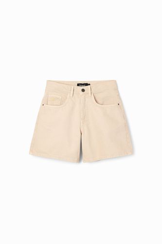 Plain denim shorts - WHITE - 34 - Desigual - Modalova