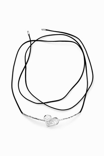 Zalio silver-plated heart leather belt - U - Desigual - Modalova