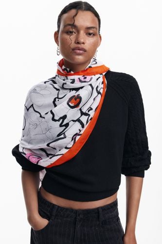 Foulard flores - WHITE - U - Desigual - Modalova