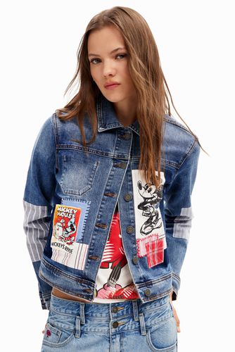 Chaqueta vaquera patch Mickey Mouse - Desigual - Modalova