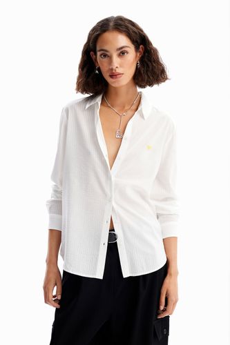 Camisa rayas textura - WHITE - L - Desigual - Modalova