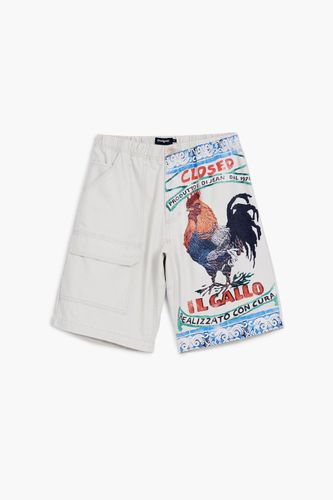 Bermuda cargo postales - Desigual - Modalova