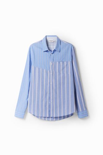 Camisa rayas patchwork - BLUE - M - Desigual - Modalova