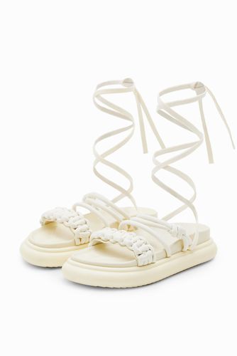 Strappy tie platform sandals - - 36 - Desigual - Modalova