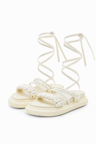 Strappy tie platform sandals - - 38 - Desigual - Modalova