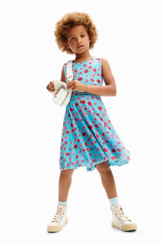 Floral tulle dress - BLUE - 5/6 - Desigual - Modalova