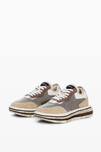 Runner patch sneakers - BROWN - 36 - Desigual - Modalova