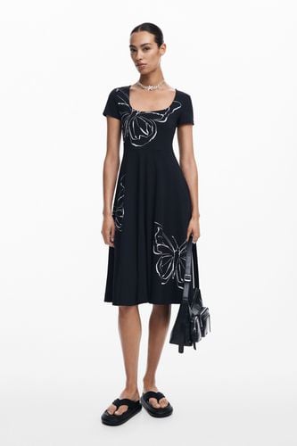 Butterfly midi dress - BLACK - L - Desigual - Modalova