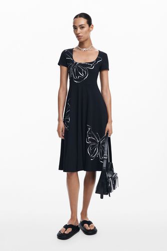 Butterfly midi dress - BLACK - S - Desigual - Modalova