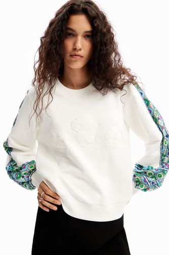 Embroidered puff sweatshirt - - L - Desigual - Modalova